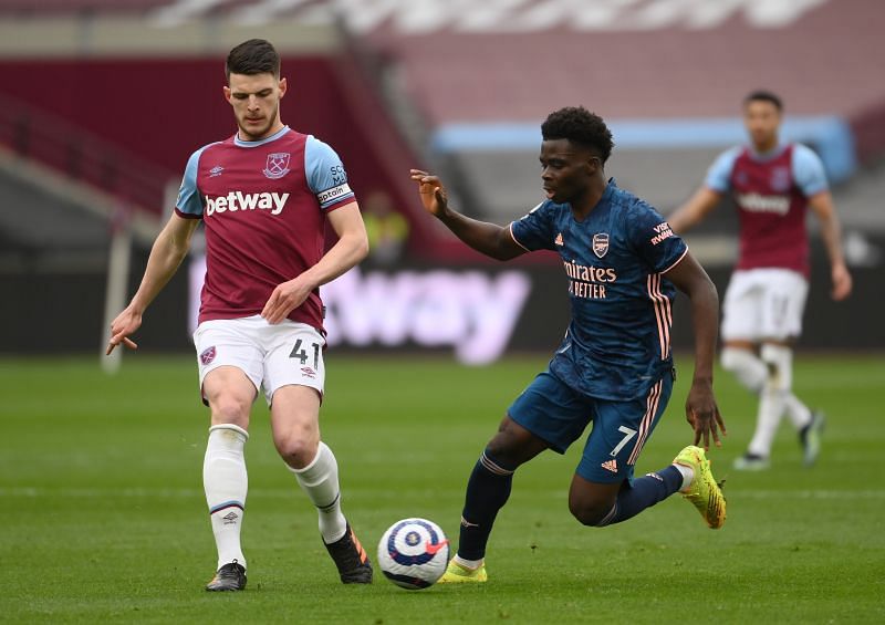 West Ham's midfield general Declan Rice. (Photo by Mike Hewitt/Getty Images)